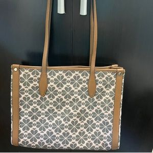 Kate Spade tote with zipper closure